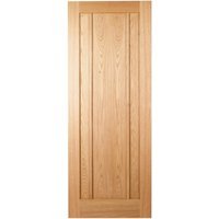 Travis Perkins Ripon Oak Veneer 3 Panel Door 1981 x 762 x 35mm