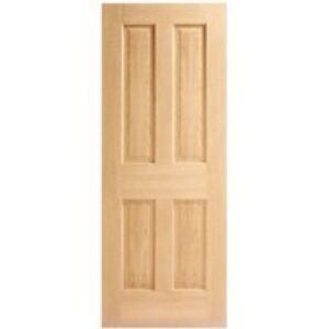 Internal 4 Panel Oak Door 1981 mm x 838 mm x 35 mm