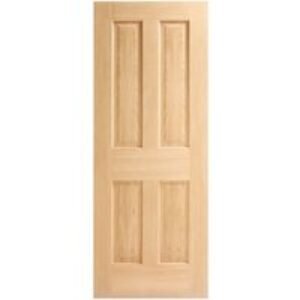 Internal 4 Panel Oak Door 1981 mm x 762 mm x 35 mm