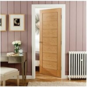 Jeld Wen Oregon Oak Horizontal 7 Panel Door 2040 x 826 x 40mm