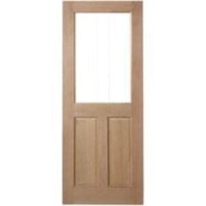 Heritage Custom Sized 2XG Hardwood Oak Veneer Door Maximum Size 2150 x 1050 x 35mm