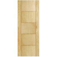 Travis Perkins Rockingham Oak Veneer 5 Panel Door 1981 x 686 x 35mm