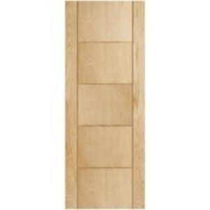 Travis Perkins Rockingham Oak Veneer 5 Panel Door 1981 x 838 x 35mm