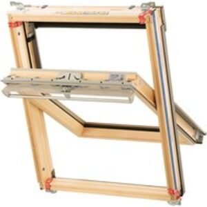 Keylite Hi-therm Centre Pivot Roof Window Pine Finish 660mm x 1180mm TCP03HT
