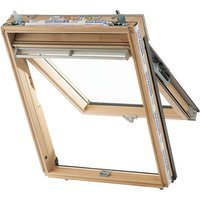Keylite Hi-therm Fire Escape Roof Window Pine Finish 1140mm x 1180mm TFE08HT