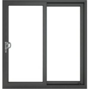 Crystal Upvc Grey 7016 External White Internal Sliding Patio Left to Right 150 Cill Included Clear Glazed 1490 x 2090 mm