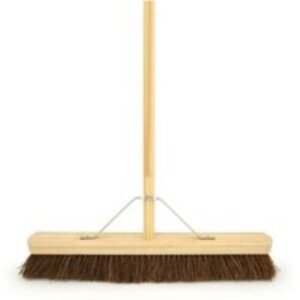 4Trade Stiff Yard Broom with Collar