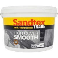 Sandtex Trade High Cover Smooth 10L Brilliant White