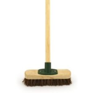 4Trade 9in Bassine Deck Scrubbing Brush with 48in Handle
