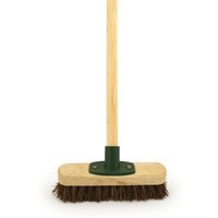 4Trade 9in Bassine Deck Scrubbing Brush with 48in Handle