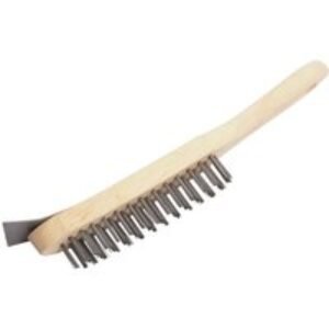 4Trade 4 Row Wire Brush + Scraper