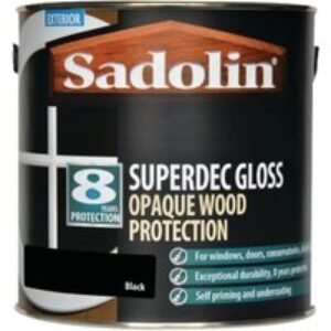 Sadolin Superdec Gloss Opaque Wood Protection Black 2.5 Litre
