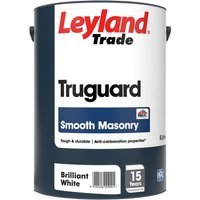 Leyland Trade Truguard Smooth Masonry Paint 5L Brilliant White