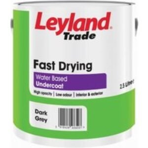 Leyland Fast Drying Water Based Undercoat Paint Dark Grey 2.5L