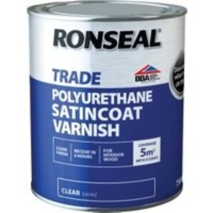 Ronseal PU Varnish, Satin - 750ml