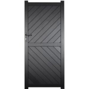 Readymade Gates Cambridge Pedestrian Gate 1.2m x 2.2m Black