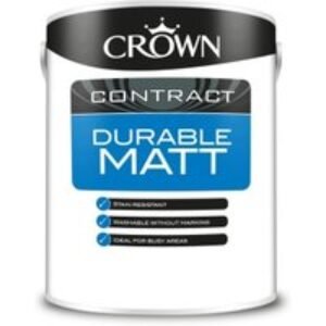 Crown Contract Durable Matt 5L Brilliant White