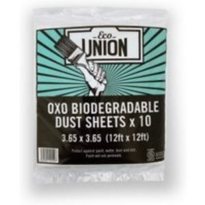 Eco Union Oxo Biodegradable Clear Dust Sheets Pack of 10