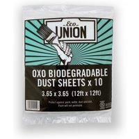 Eco Union Oxo Biodegradable Clear Dust Sheets Pack of 10