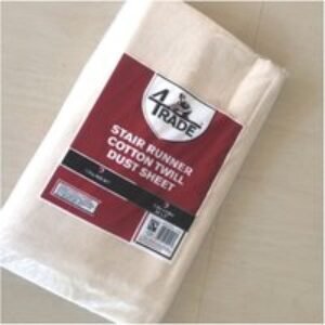 4Trade Dust Sheet Cotton Twill Runner 7200mm x 900mm