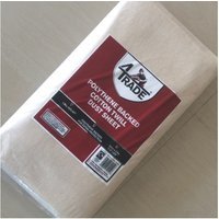 4Trade New Dust Sheet Cotton Twill Plastic 3.6 x 2.7m