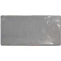 Verona Harriet Ceramic Wall Tile Dove Grey 75 x 150mm – Qty 38