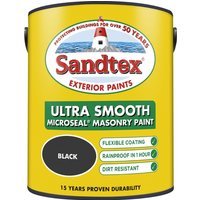 Sandtex Ultra Smooth Masonry Paint 5L Black