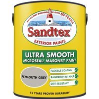 Sandtex Ultra Smooth Masonry Paint 5L Plymouth Grey