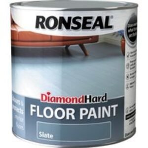 Ronseal Diamond Hard Floor Paint - Satin Slate 2.5L