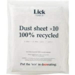 LickTools Dust Sheet 100% Recycled Pack of 10
