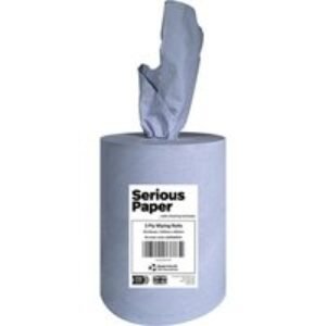 Fourstones Paper Roll 3 Ply Blue Centrefeed