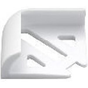 Homelux Tile Trim Corner Pieces White 6mm 2 Pack HPCS2WH