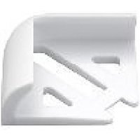 Homelux Tile Trim Corner Pieces White 6mm 2 Pack HPCS2WH