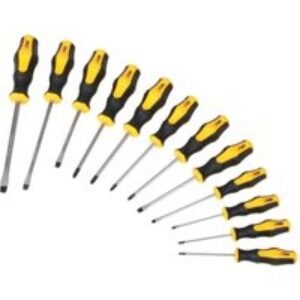 Ram 12 x Piece Screwdriver Sl/Ph/Pz Set (6 Slotted 3 Ph 3 Pz) RAM0076
