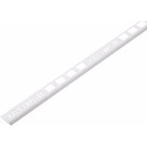 Homelux Tile Trim 2.44m x 9mm White HTRT9