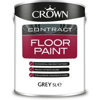 Crown Contract Floor Paint 5L Grey