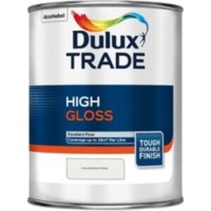 Dulux Trade High Gloss Paint 1L Pure Brilliant White