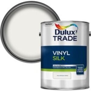 Dulux Trade Vinyl Silk Paint 5L Pure Brilliant White
