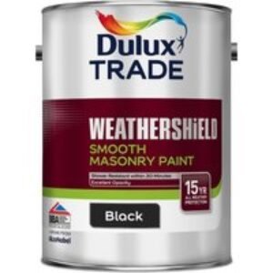 Dulux Trade Smooth Masonry Paint 5L Black
