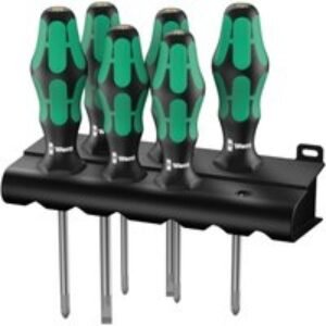 Wera General Prpse Lasertip Screwdriver Set 6PC Slotted Pozi Phillips 105622