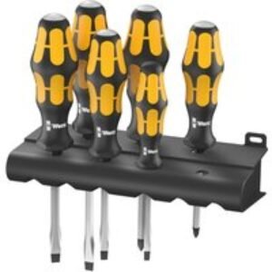 Wera Kraftform Plus Heavy Duty Chiseldriver Screwdriver Set SL/PZ 6 Piece