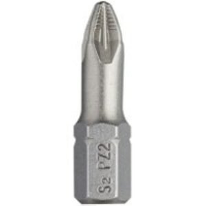 Punk No.2 x 25mm Pozi Torsion Screwdriver Bit with Ribs Pack 25