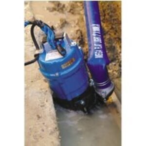 Tsurumi HS2.4S 110V Submersible Manual Pump with 2in 6m Layflat Hose