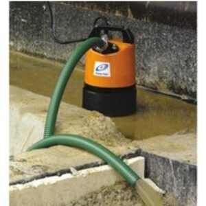 Tsurumi LSC1.4S 240V Puddle Residue Manual Pumpwith 10m 1in Layflat Hose