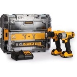 DeWalt 12V Cordless Compact Drill Driver & Impact Driver Twin Pack 2 X 2Ah Li-Ion Batteries DCK211D2T