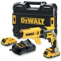 DeWalt 18V XR Li-ion Brushless Collated Drywall Screwdriver with 2 x 2.0AH Batteries, Charger and Kit Box
