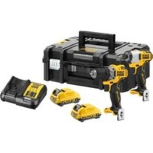Dewalt Dck2111l2t Gb 12v Xr Sub-compact Hammer Drill And Impact Driver Kit