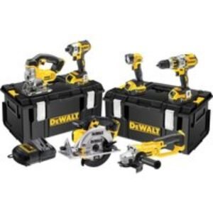 DeWalt 18V Brushless 6PC Kit 3 Spd C/W3 x 5.0AH Batts Charger & Tough System DCK694P3-GB