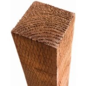 Bsw Brown Treated UC4 Incised Fence Post 75 x 75mm x 2.4m