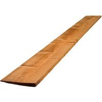 22mm x 125mm x 1.65m Brown Treated Featheredge Fencing Board 2EX